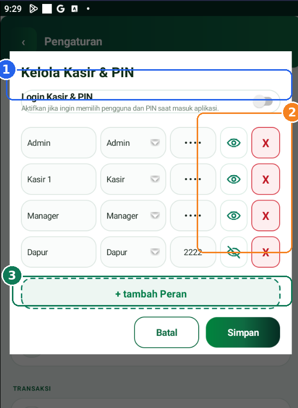 Tangkapan layar StrukPOS