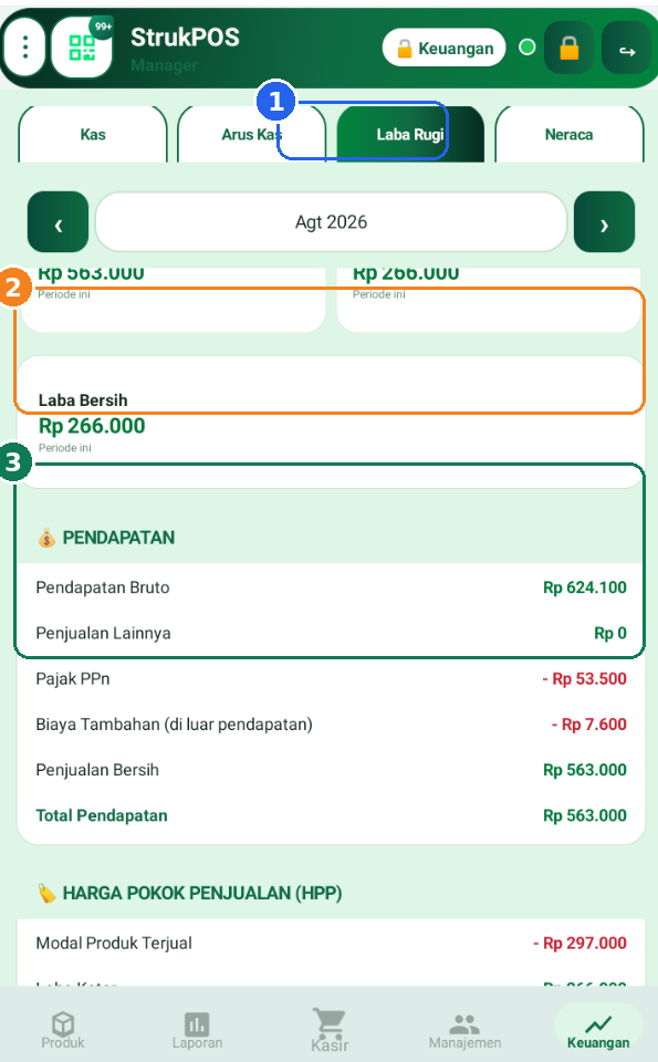 Tangkapan layar StrukPOS