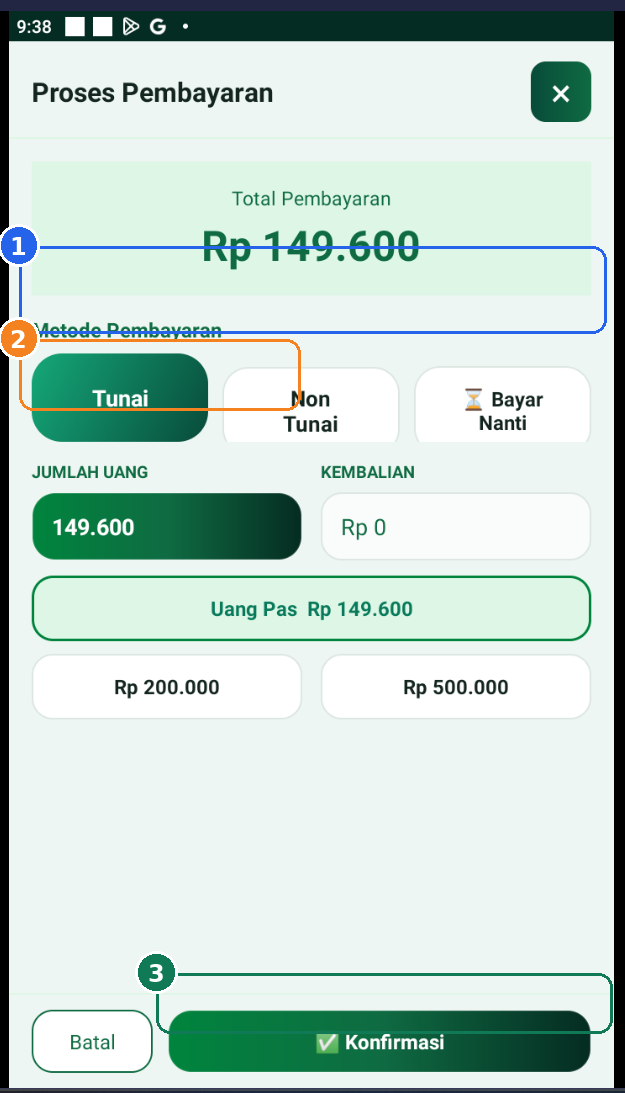 Tangkapan layar StrukPOS